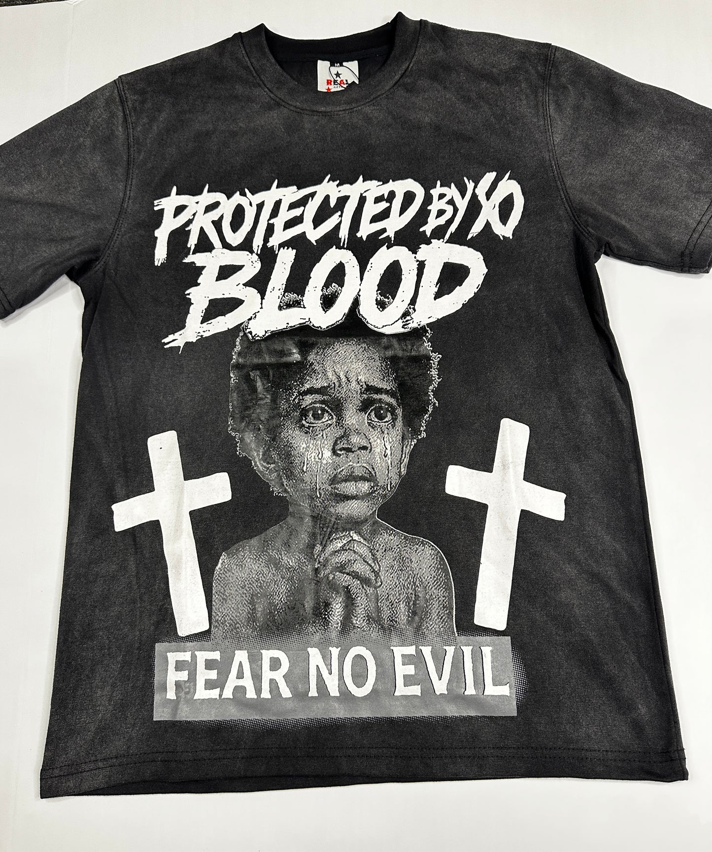 Black fear no evil t-shirt