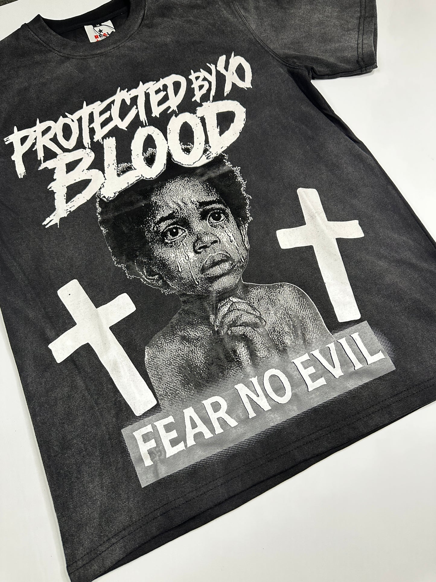 Black fear no evil t-shirt