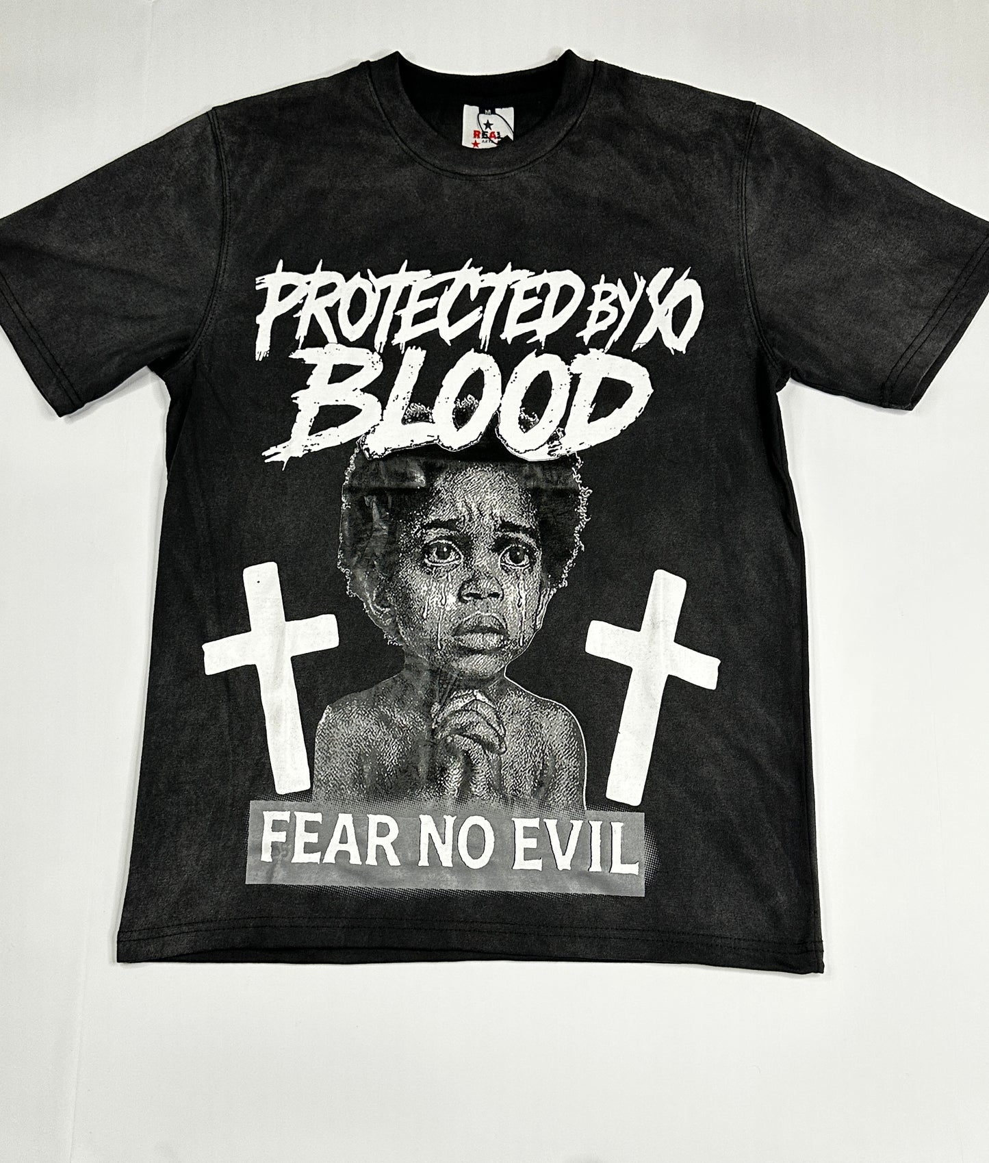 Black fear no evil t-shirt