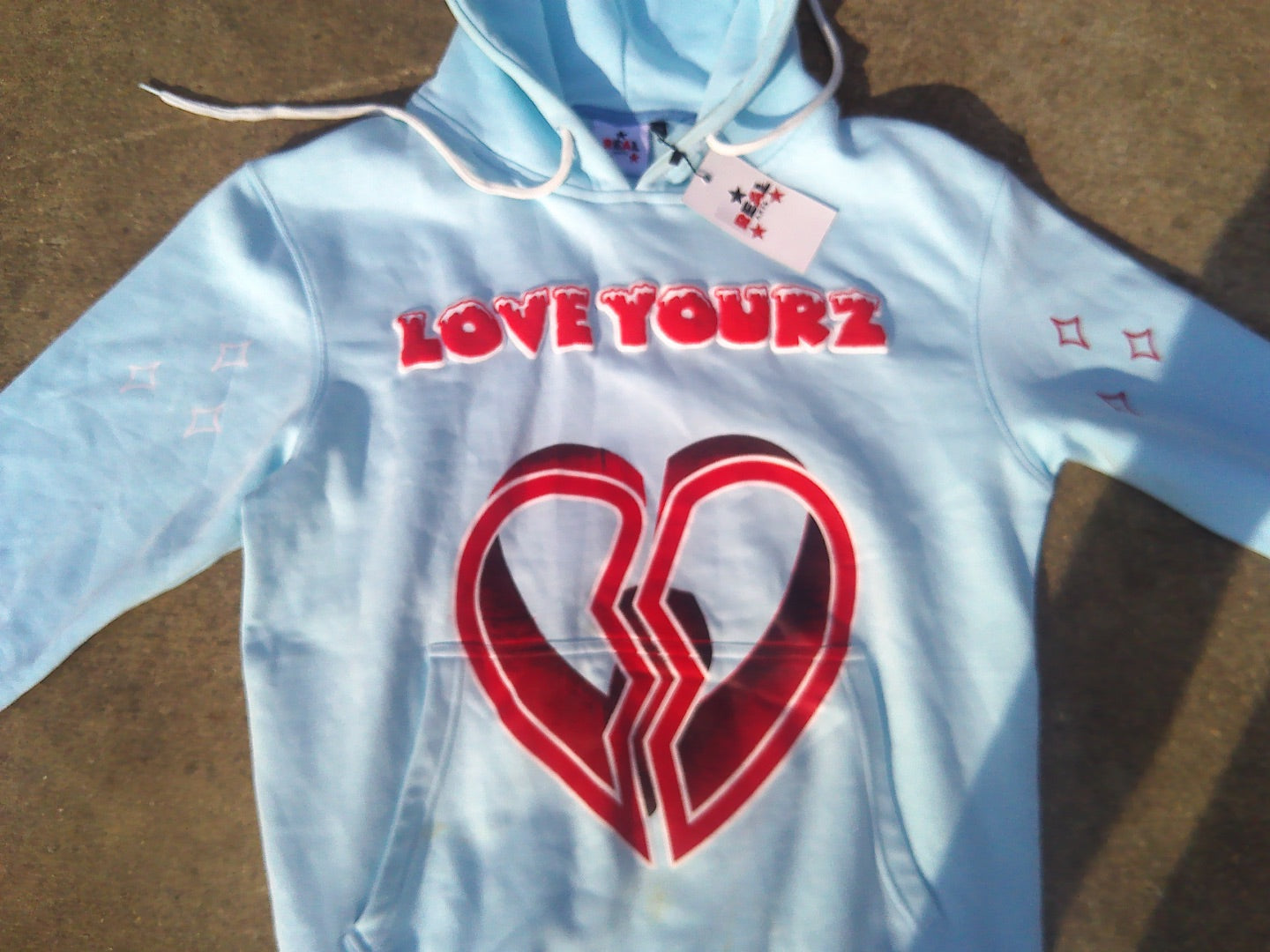 BLUE LOVE YOURZ HOODIE