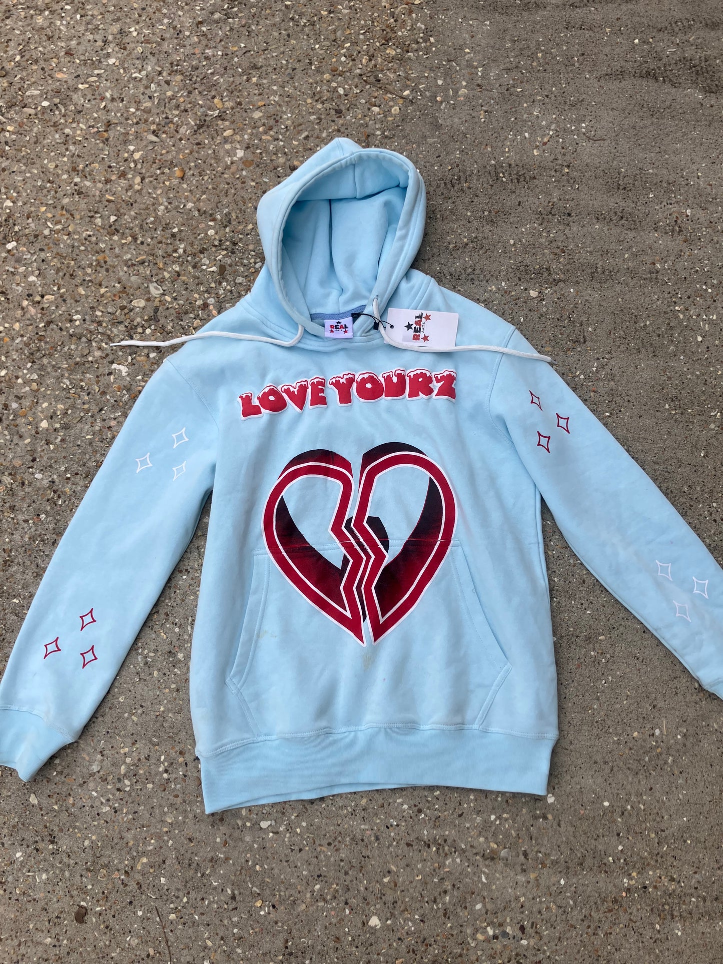 BLUE LOVE YOURZ HOODIE