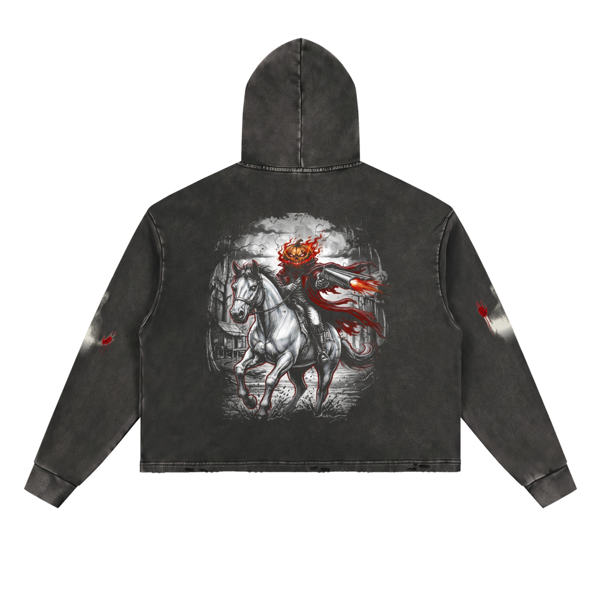 Vintage Washed Horror hoodie