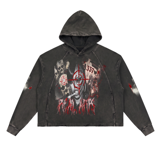 Vintage Washed Horror hoodie