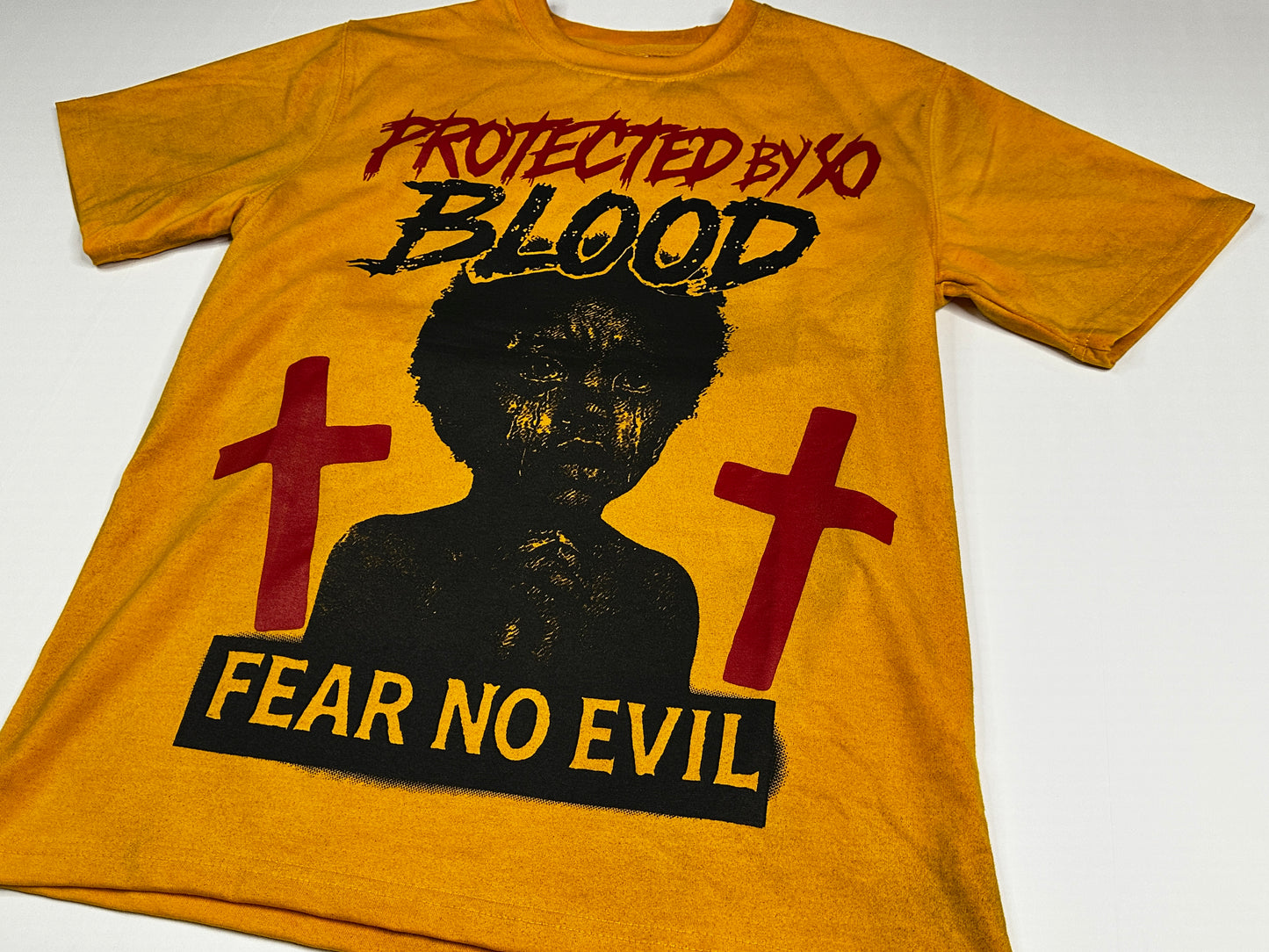 Yellow fear no evil T-shirt