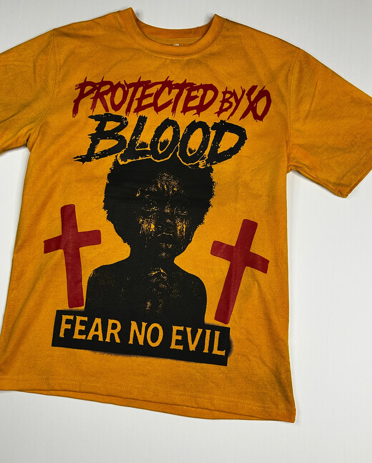 Yellow fear no evil T-shirt