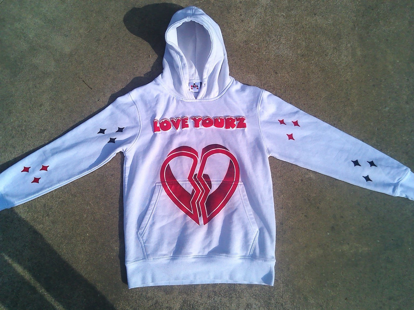 WHITE LOVE YOURZ HOODIE